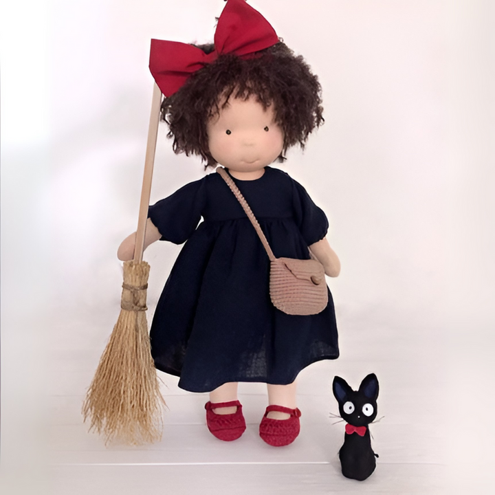 Children's soft Waldorf doll, an educational toy encouraging creative, open-ended play.