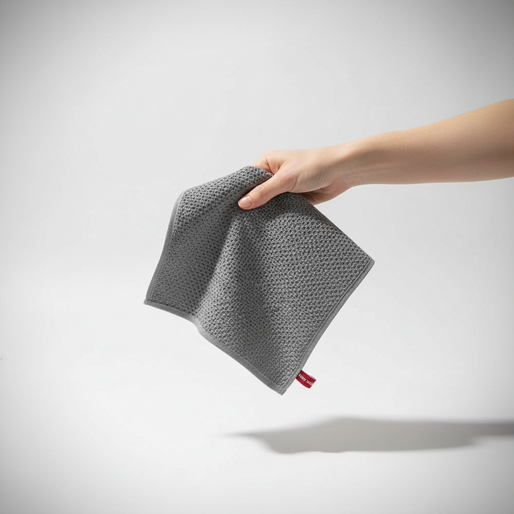 Vibrant, reusable cotton cleaning cloth, designed for superior absorption and quick drying in any home