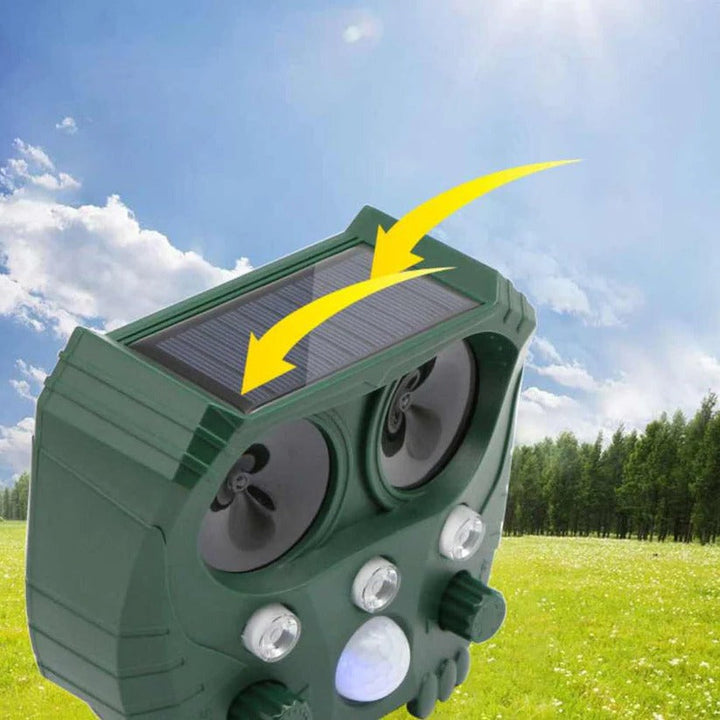 Protect your garden with this solar ultrasonic rat & squirrel deterrent.