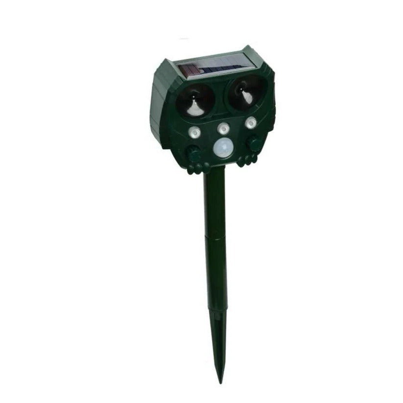 Heavy-duty outdoor animal repellent protects lawns, gardens, & yards.
