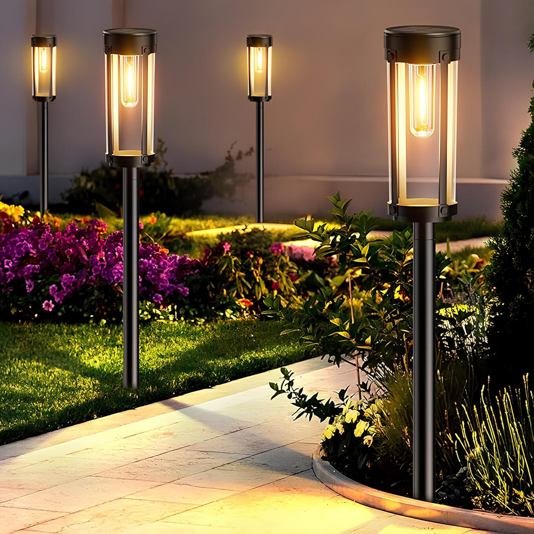 SolarFlare flickering flame torch light for gardens, pathways, and patios, eco-friendly outdoor decoration