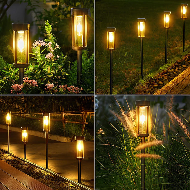 Decorative SolarFlare garden torch, solar-powered for sustainable outdoor lighting and ambiance