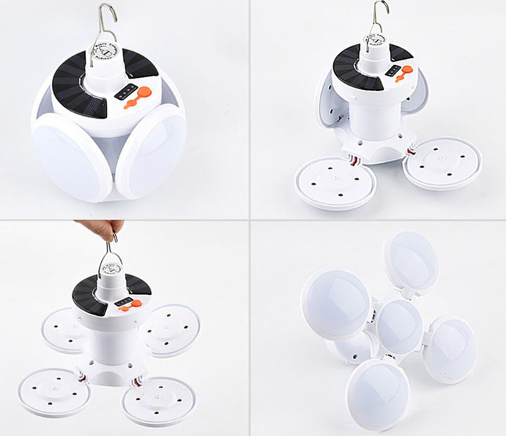Durable SolarGlow waterproof solar lantern, a bright LED light for all your outdoor activities & emergency needs.
