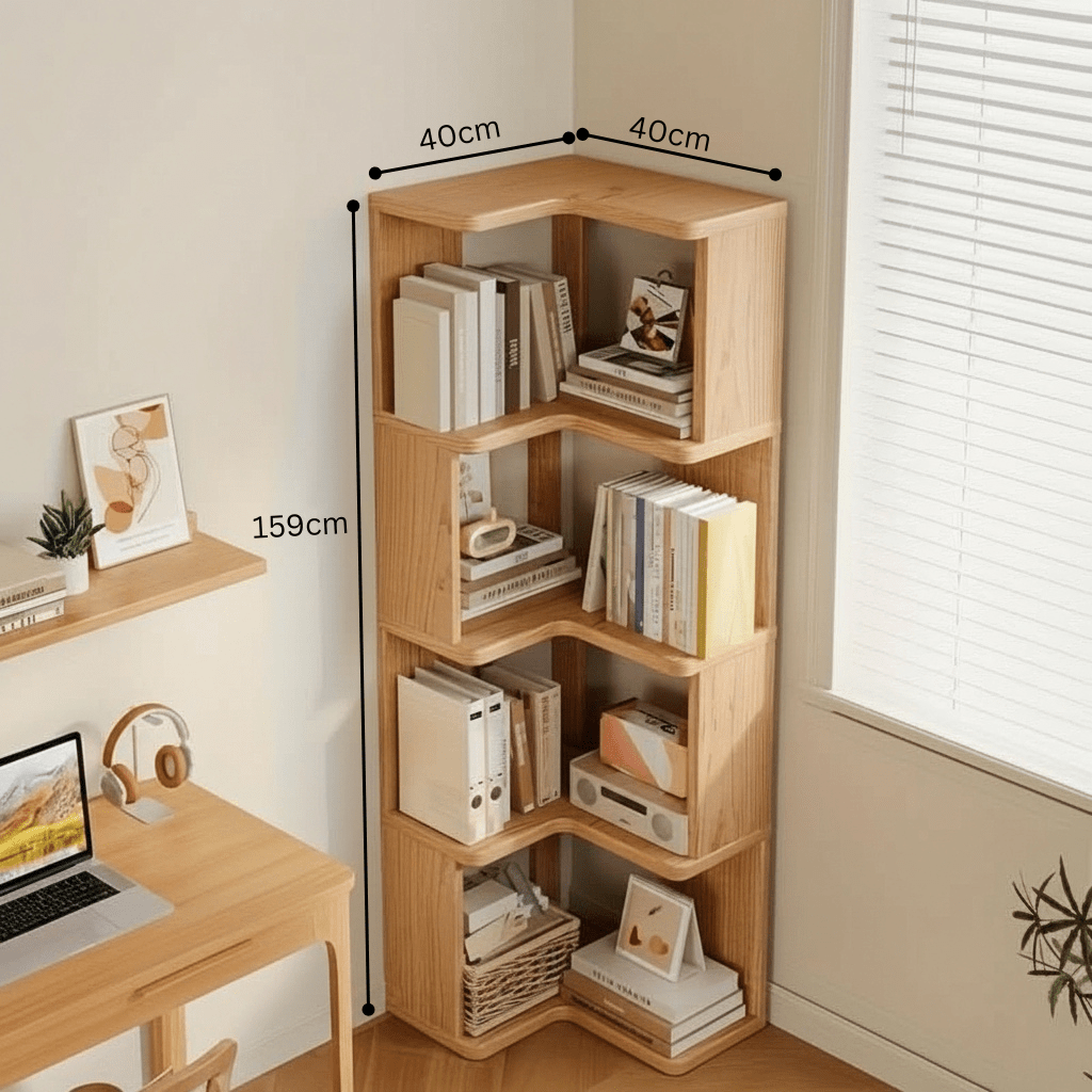 Natural pine wood corner storage cabinet. Functional, stylish, and compact for efficient home organization.
