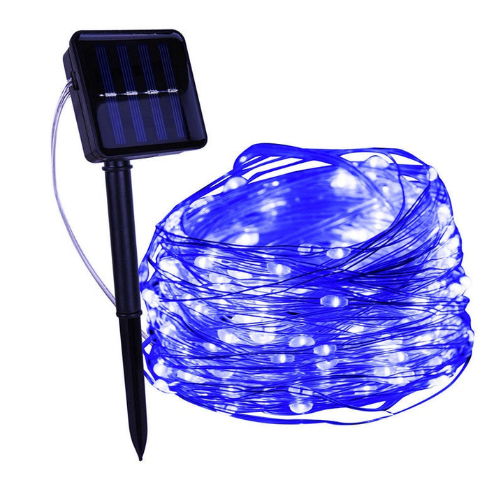 An instruction manual for SoliGlow solar powered LED string lights, emphasizing easy setup.