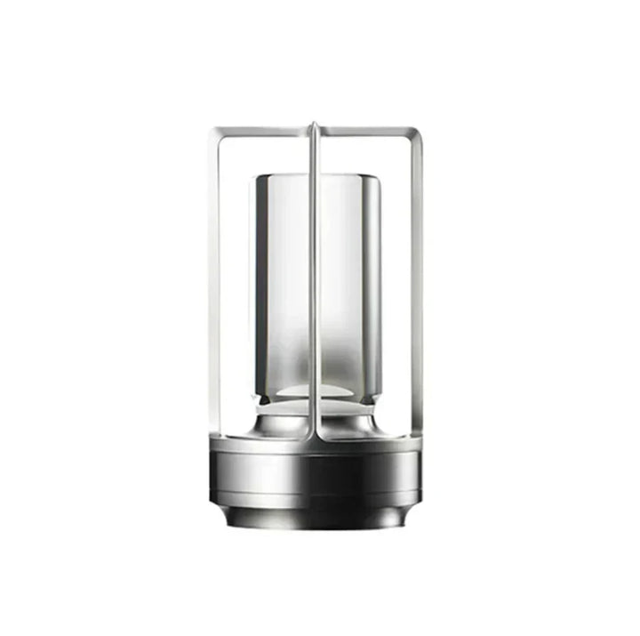 Modern SolisAura wireless table lamp for cozy ambiance. Ideal for patio, balcony, or living room decor.