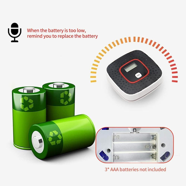 Two Solvex CO detectors, one clearly showing '0 PPM' on its digital display, emphasizing home safety features.