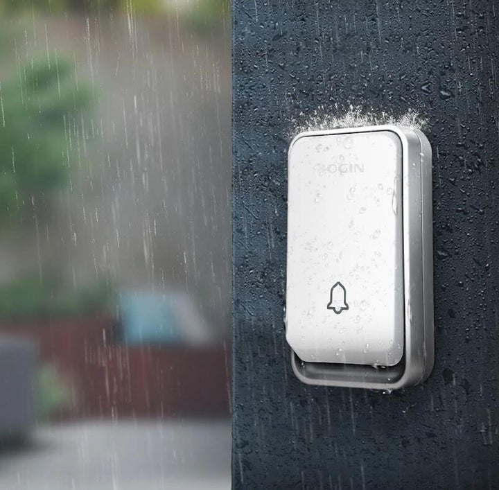 Front view of Sonivo wireless doorbell, sleek design for modern home security.