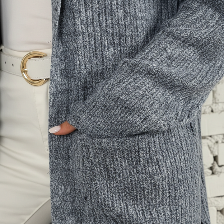 Versatile Sophia long knit cardigan for women in classic color, stylish autumn outerwear