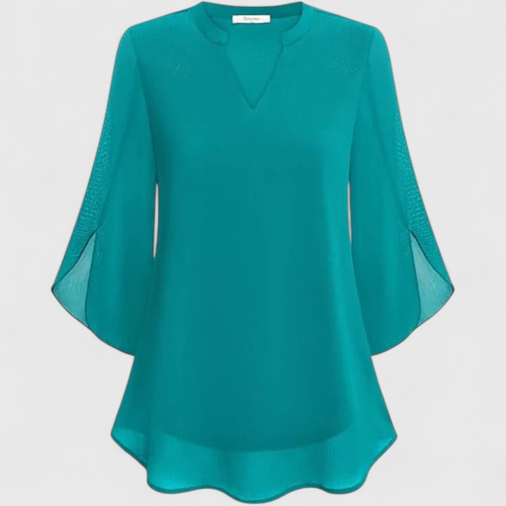Fashionable women's blouse, offering a sophisticated look for professional office and stylish evening outfits.