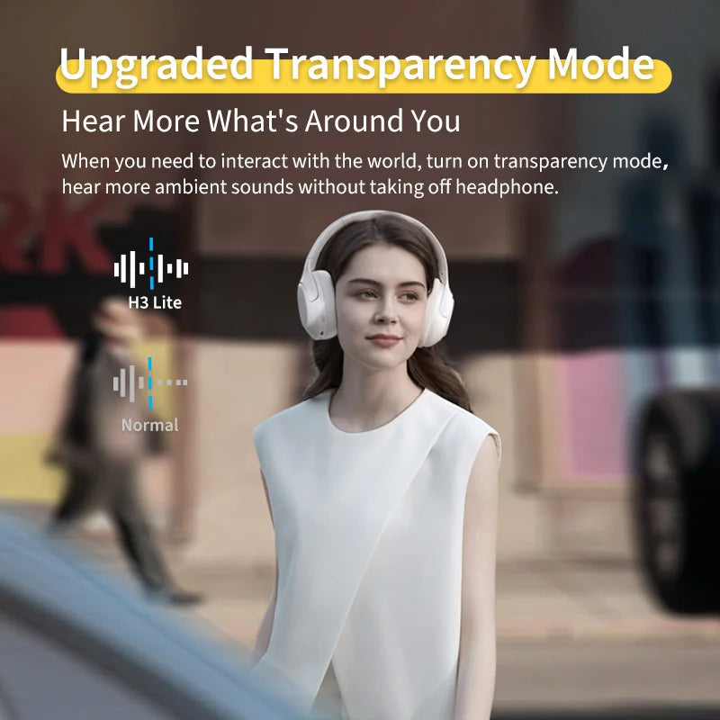 High-fidelity SoundNova wireless over-ear headphones with 60-hour battery and noise cancelling