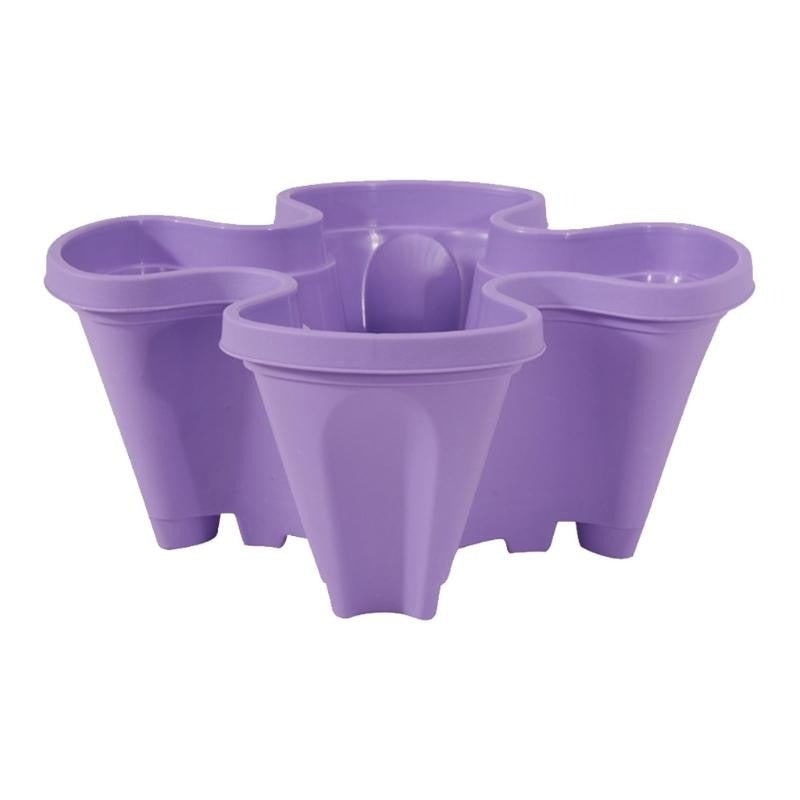 StrawberryStack multi-tier flower pots, designed for space-saving balcony gardening & vibrant displays.