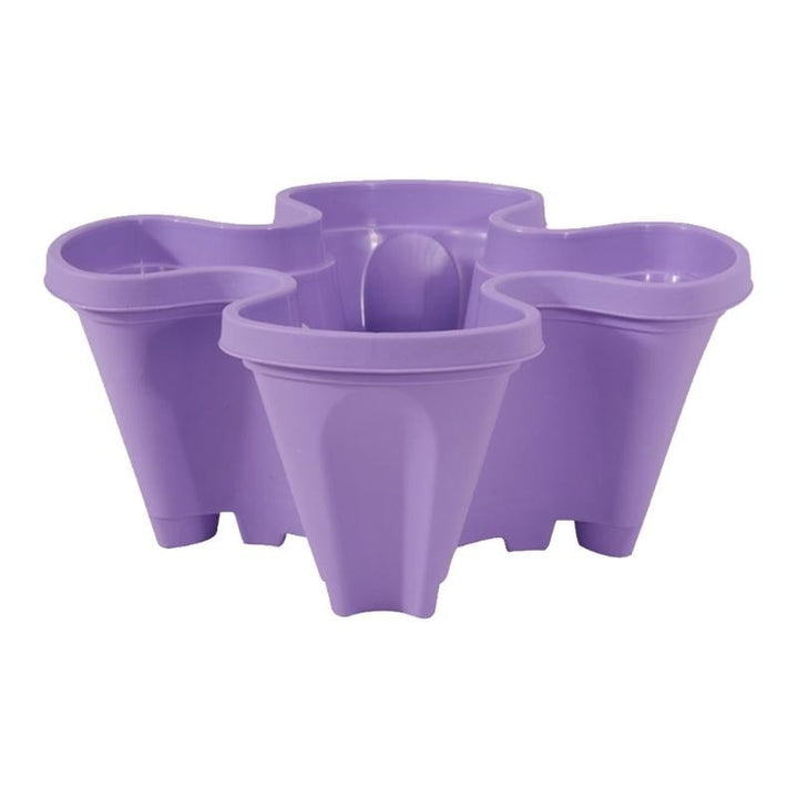 StrawberryStack multi-tier flower pots, designed for space-saving balcony gardening & vibrant displays.