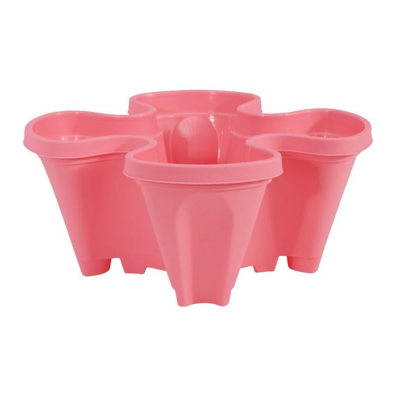 Easy-to-assemble stackable garden planter, creating a beautiful multi-tier display for any outdoor space.
