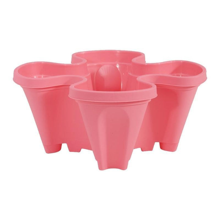 Easy-to-assemble stackable garden planter, creating a beautiful multi-tier display for any outdoor space.