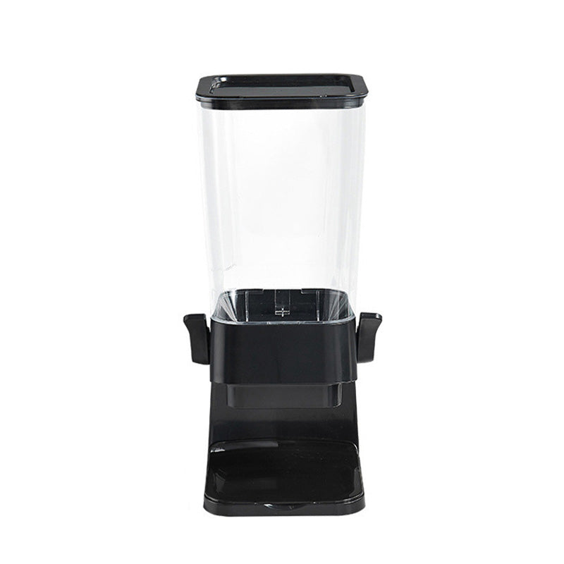 Organize your pantry with a vertical grain dispenser; perfect for cereal, beans, and dry food storage.