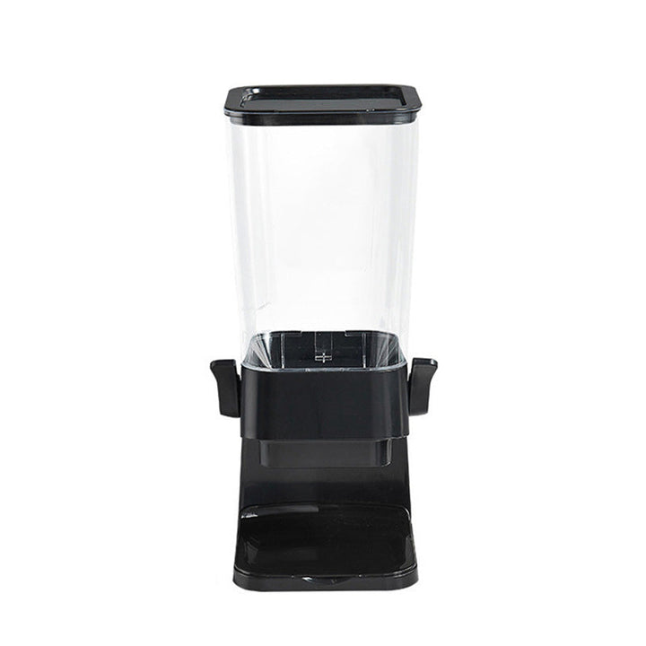 Organize your pantry with a vertical grain dispenser; perfect for cereal, beans, and dry food storage.
