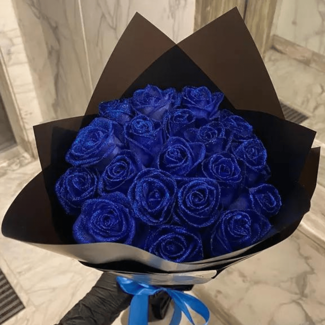Sparkling permanent glitter rose, an eternal romantic gift for anniversaries, birthdays & beautiful home decor.