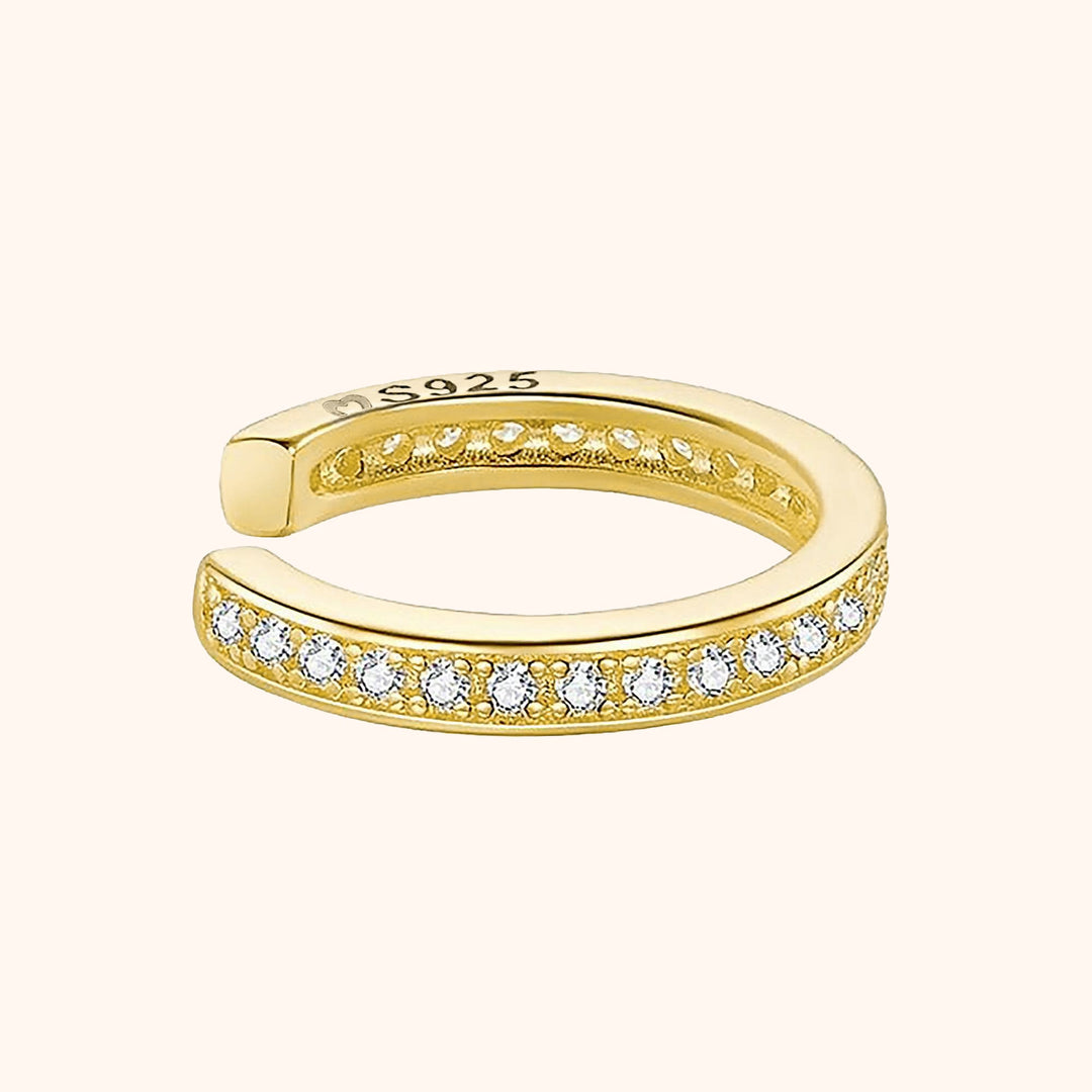 A beautiful gift for her: dainty silver rhinestone hoop earrings, adding sparkle to any outfit.