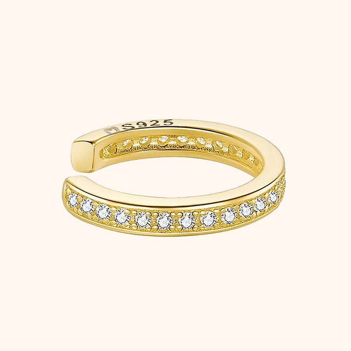 A beautiful gift for her: dainty silver rhinestone hoop earrings, adding sparkle to any outfit.