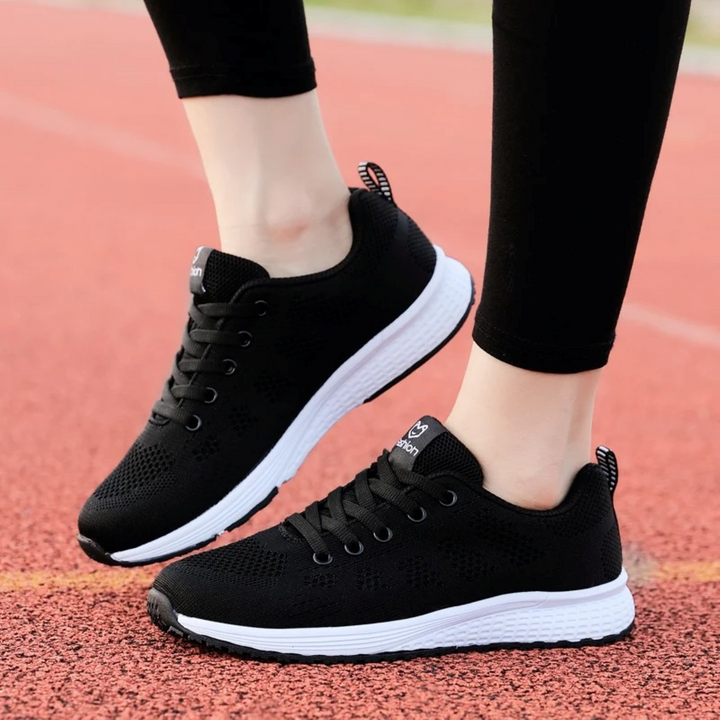 SparkleFit women's glitter comfort shoes, breathable & fashionable, great for all-day wear and parties.