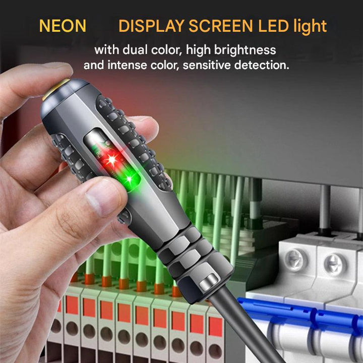 Versatile utility tool: SparkPro magnetic screwdriver & voltage detector for efficient home electrical maintenance.