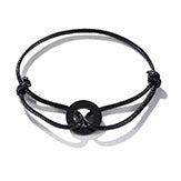 Adjustable spiritual yoga bracelet for comfortable wear. Zen accessory for daily mindfulness practice.