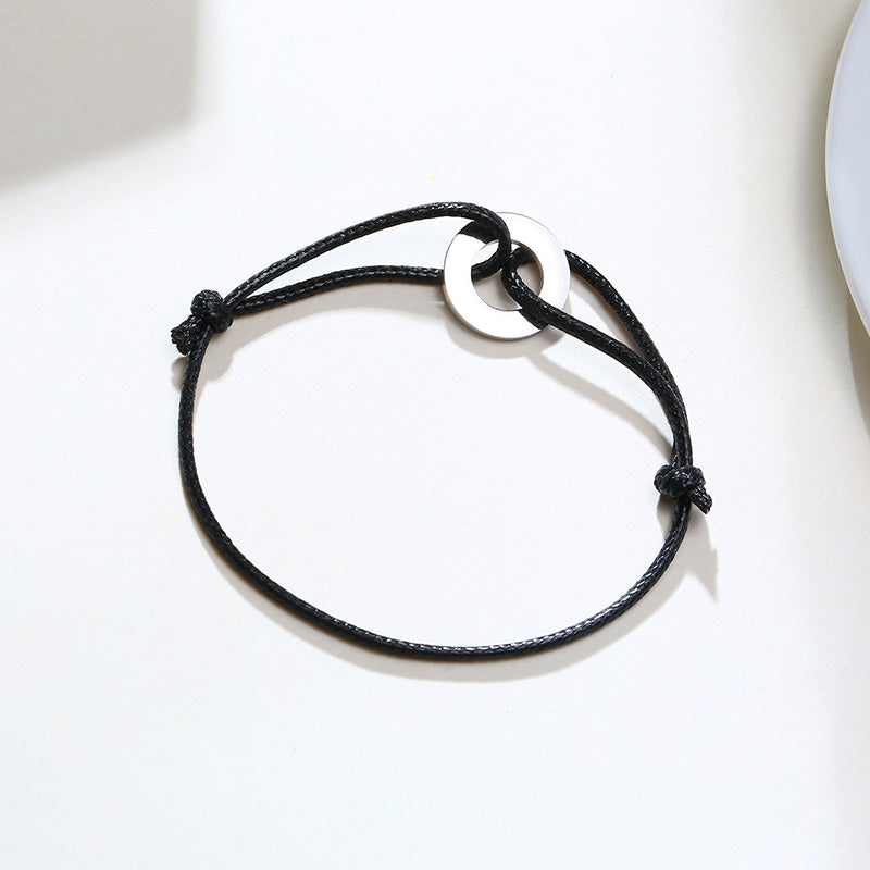 Elegant spiritual yoga bracelet with Om symbol. Perfect mindfulness jewelry for meditation & zen.