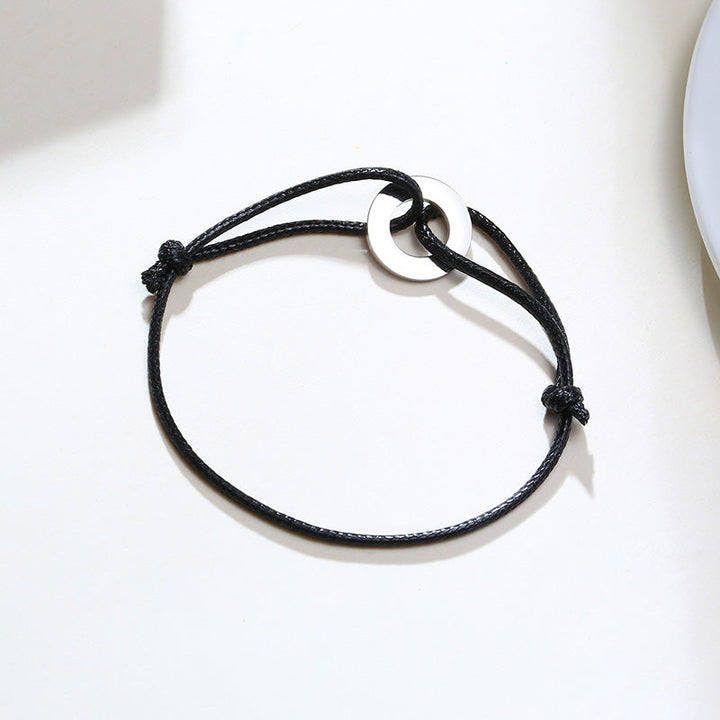 Elegant spiritual yoga bracelet with Om symbol. Perfect mindfulness jewelry for meditation & zen.