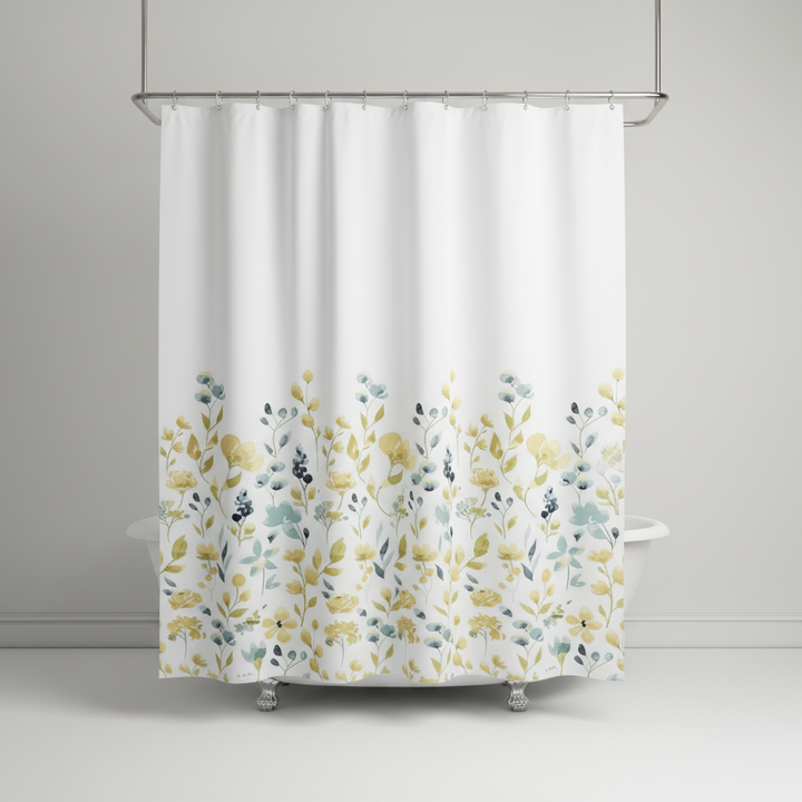 Set of plastic hooks included with the SplashDot unisex shower curtain, durable bath accessory