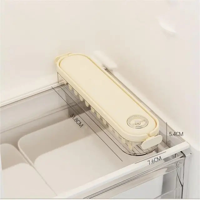FridgeStack stackable food storage containers with lids maximize space in refrigerator for fresh food storage.