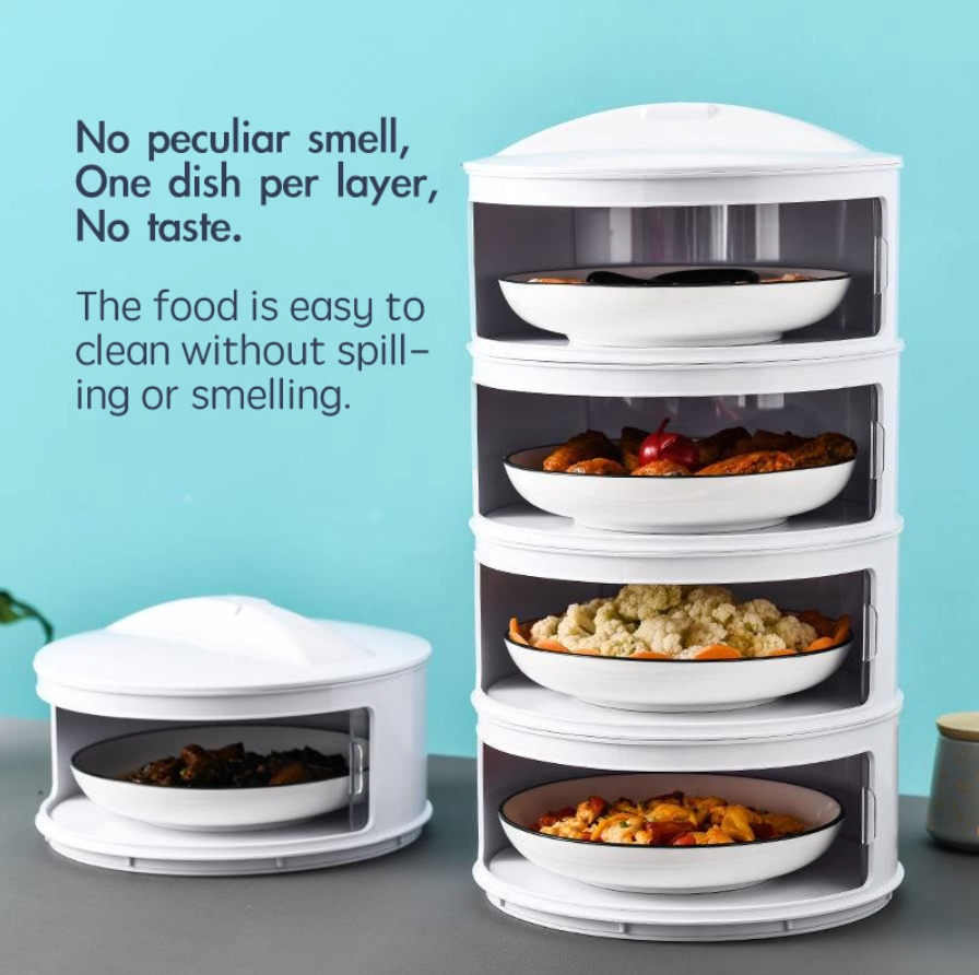 FreshStack stackable food containers for kitchen freshness & organization. Dust-tight plastic home essential.