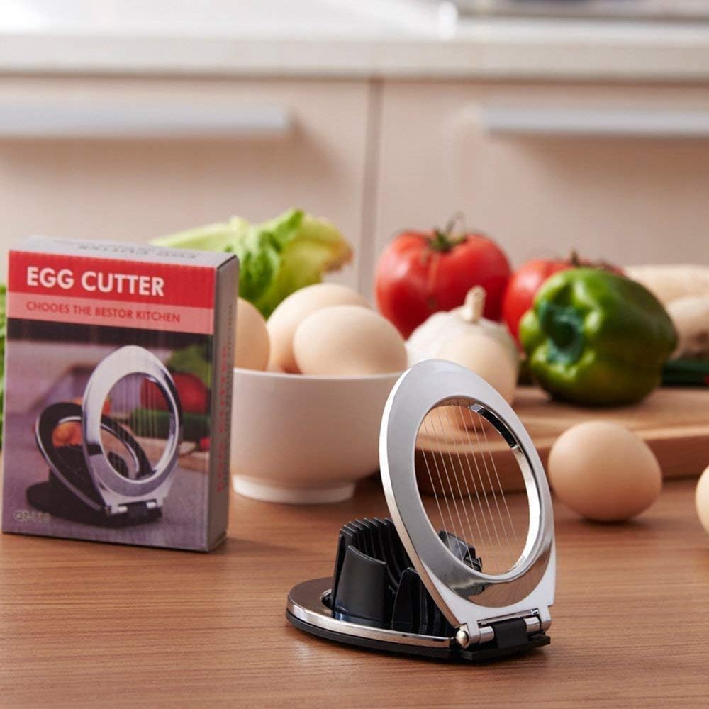 Innovative stainless steel egg slicer, a must-have kitchen tool for various food items