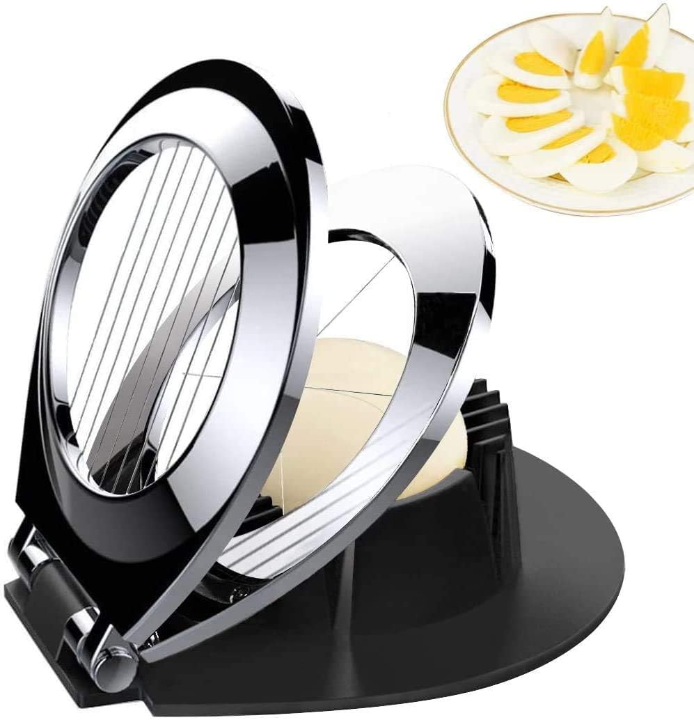 Ergonomic design stainless steel egg slicer, making kitchen tasks simpler and faster