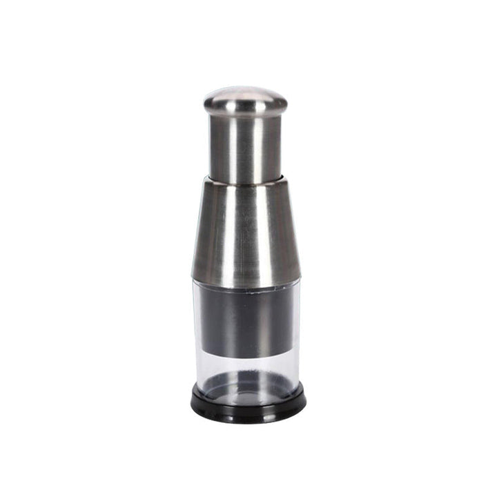 Upgrade your cooking with this easy-clean, time-saving stainless steel garlic press.