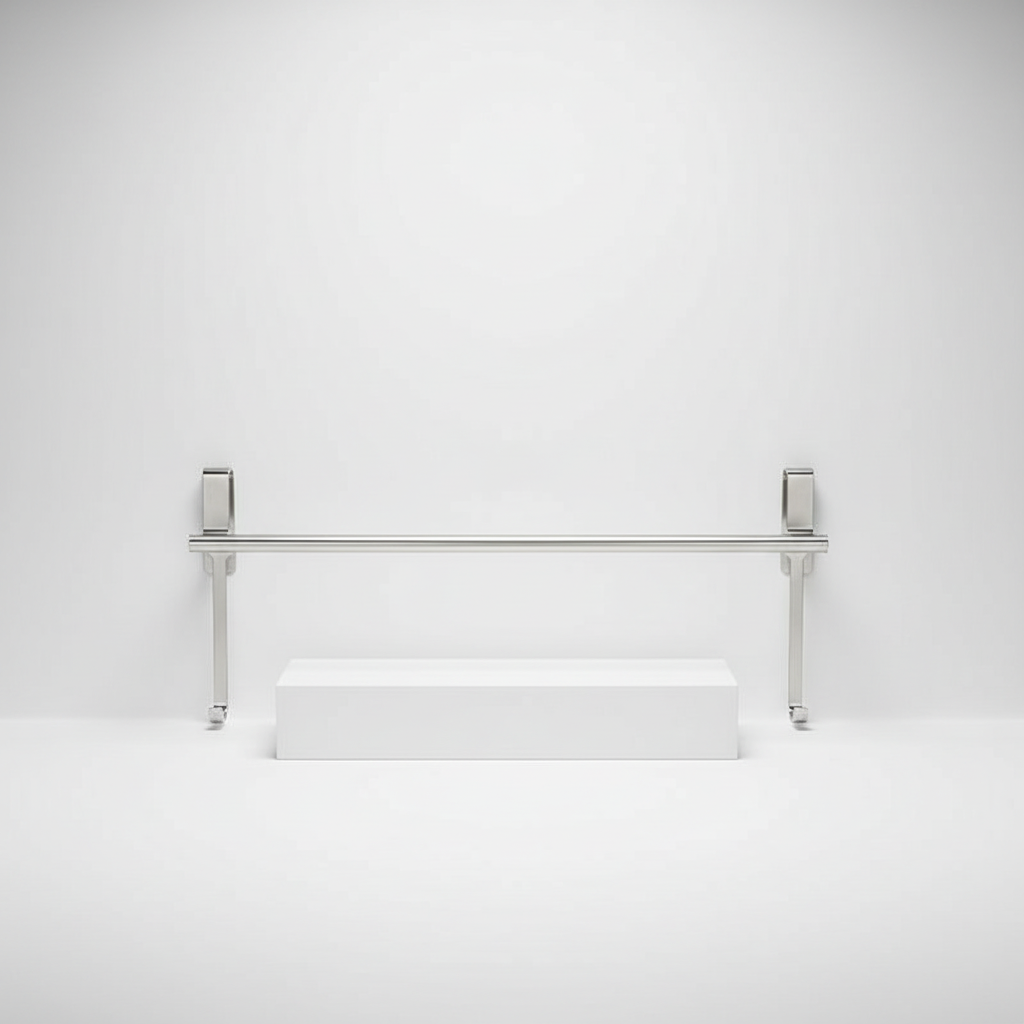 Handtuchhalter made of stainless steel, an over-door towel rack perfect for kitchen and bathroom organization.