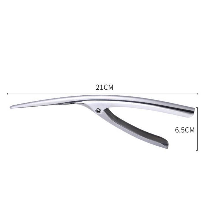 Simple to use stainless steel shrimp peeler, designed for quick and clean seafood peeling, durable and practical.