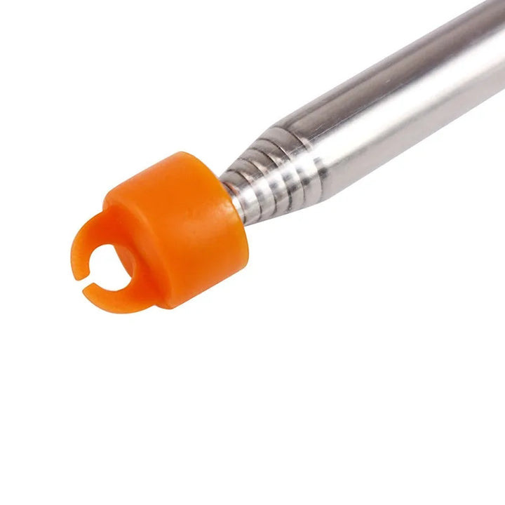 Efficient stainless steel blowpipe for quick fire starting; a must-have for outdoor survival & hiking.
