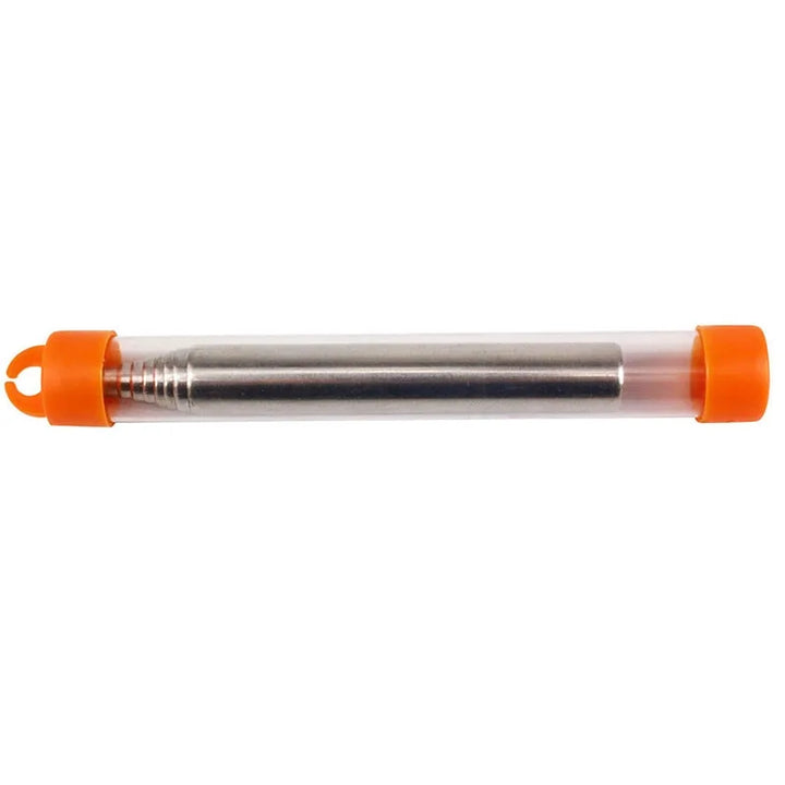 Ignite campfires quickly with this stainless steel survival blowpipe, perfect for outdoor cooking & hiking.