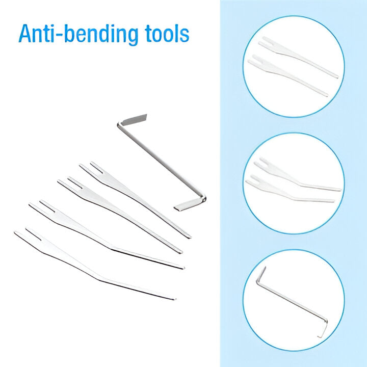 Durable stainless steel lock pick auto extractor for various locks. Essential emergency access & security tool.