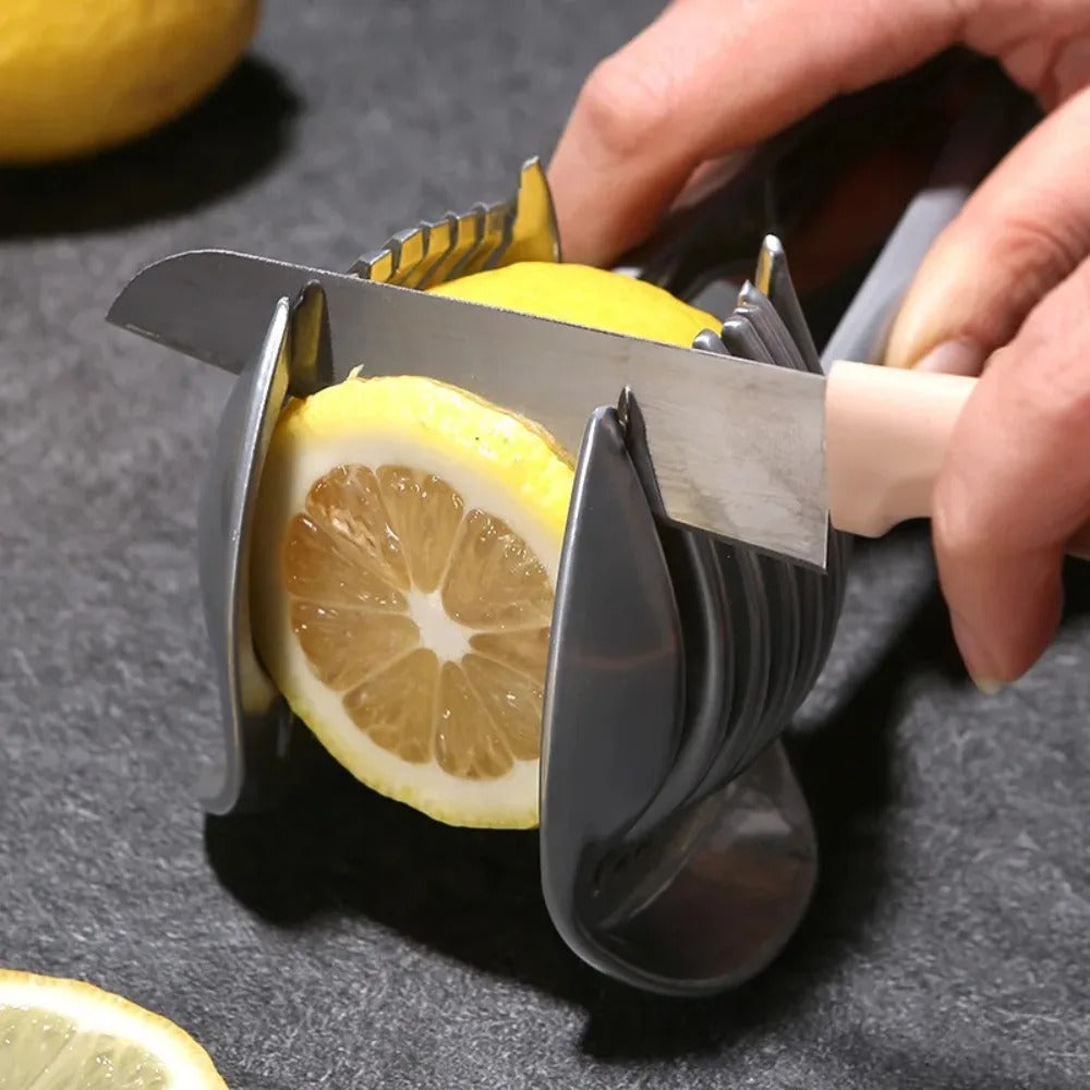 Durable stainless steel fruit & vegetable cutter, a versatile kitchen gadget for efficient meal preparation.