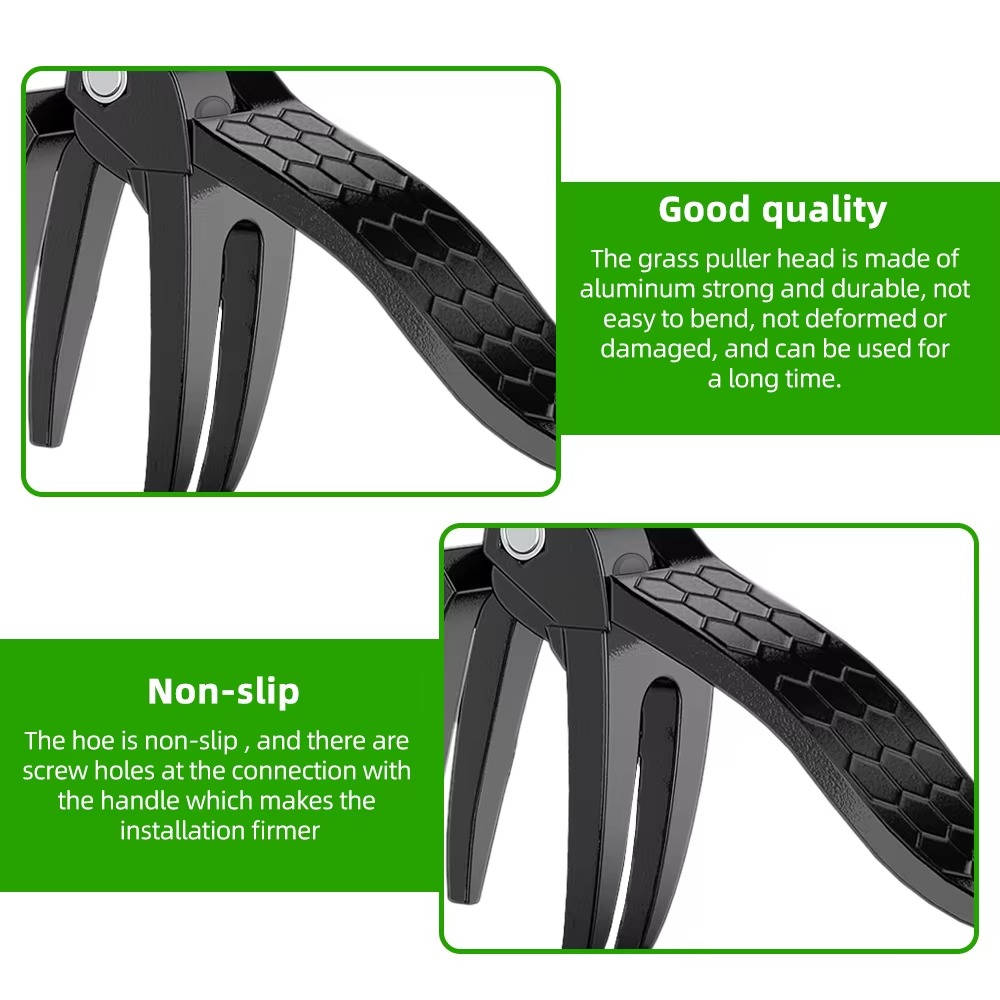 Efficient stand up weed puller garden tool for quick, no-bend weeding & root removal in your yard.