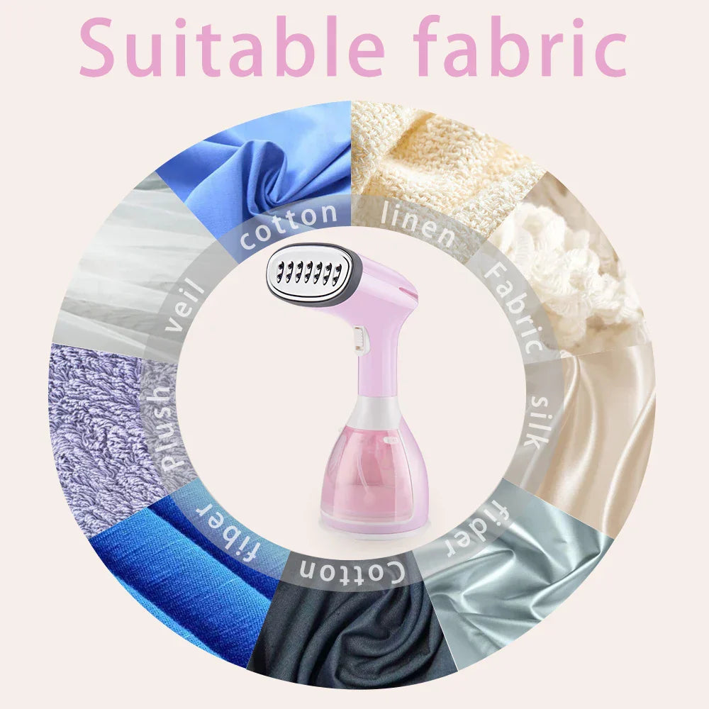 Home appliance: SteamFlow garment steamer, portable design, ideal for efficient fabric care