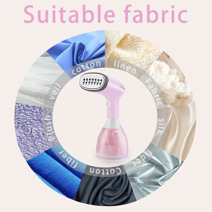 Home appliance: SteamFlow garment steamer, portable design, ideal for efficient fabric care