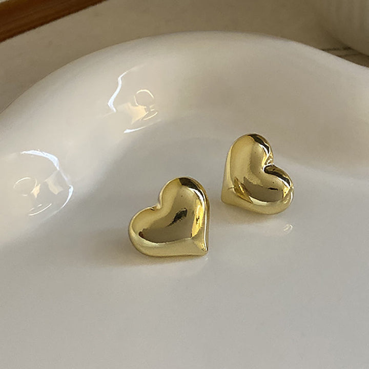 Beautiful elegant heart earrings, gold plated & silver, ideal gift for her.
