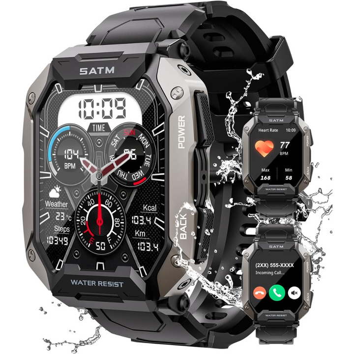 Close-up of Steven smartwatch displaying health monitoring features, a must-have fitness tracker.