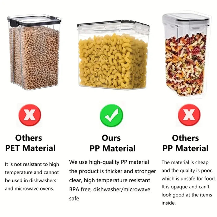 StoreMate kitchen organization 7-piece set: BPA-Free, airtight food storage containers for pantry