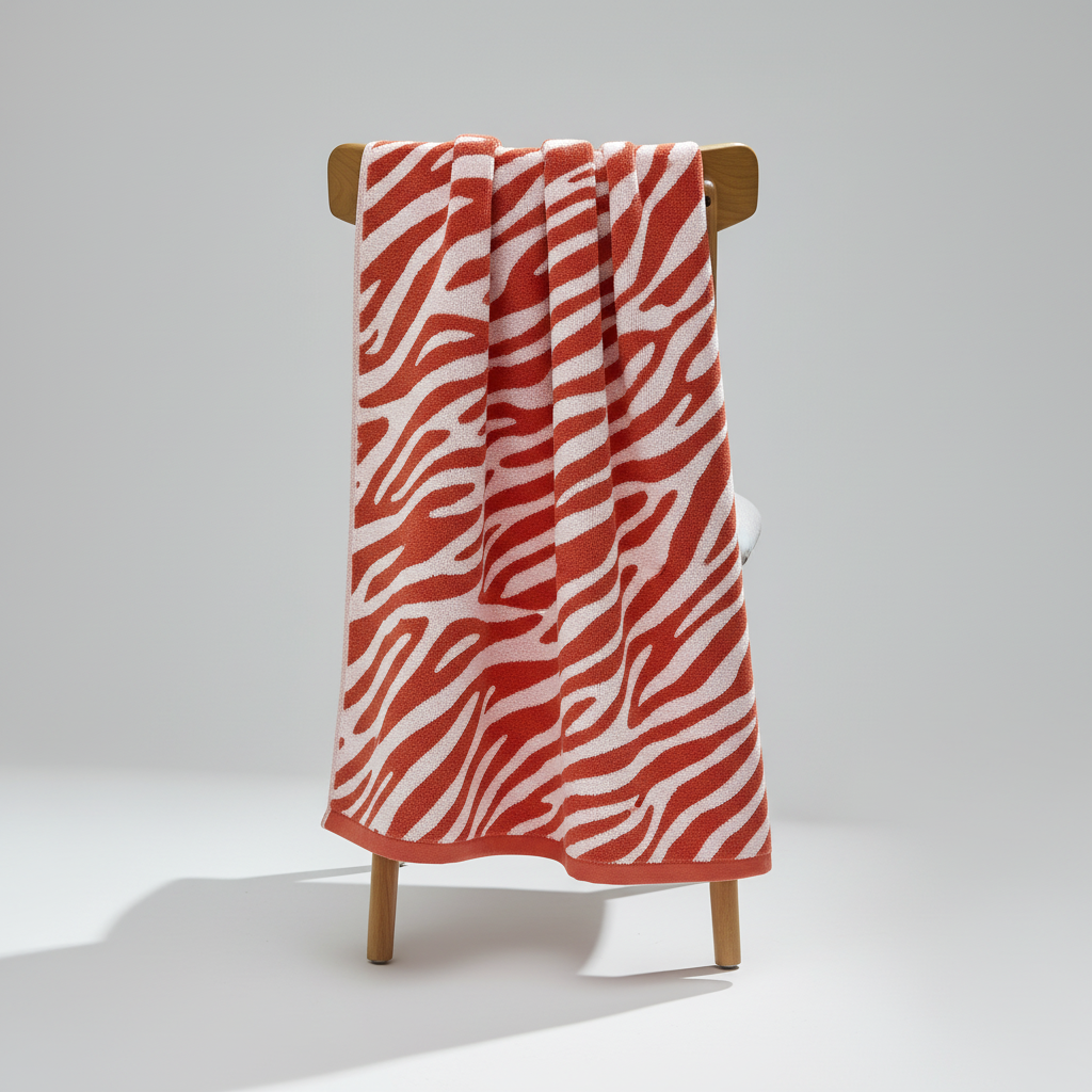 Set of striped cotton hand towels, ideal for bathroom decor, super absorbent