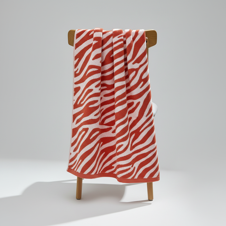 Set of striped cotton hand towels, ideal for bathroom decor, super absorbent