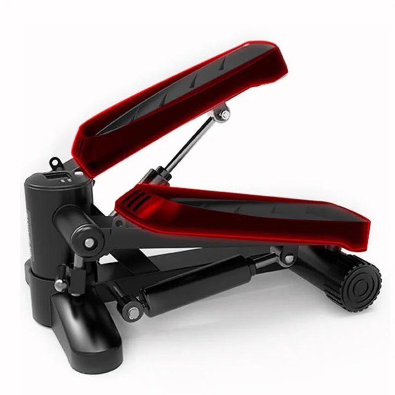 Portable Mini Treadmill folded for easy storage, demonstrating its compact size for indoor fitness.